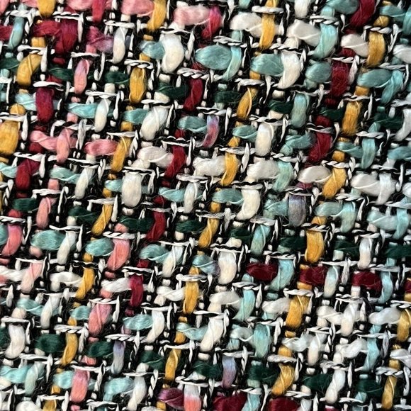 Loft Tweed Above Knee Skirt Womens Sz 2 Easter Career Wear Lined Mod Preppy - Picture 6 of 6